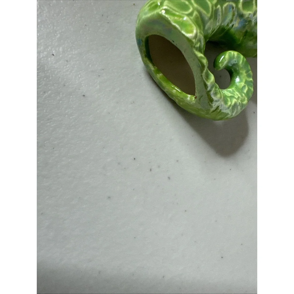Seahorse Ornament - Stoneware Hand‎ made Stamped Glossy finish Orn74
